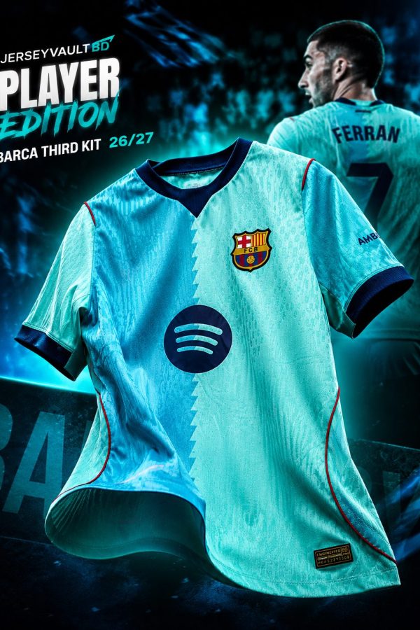Barcelona 3rd Kit 2026/27 Player Edition | Premium Football Jersey | JerseyVault BD