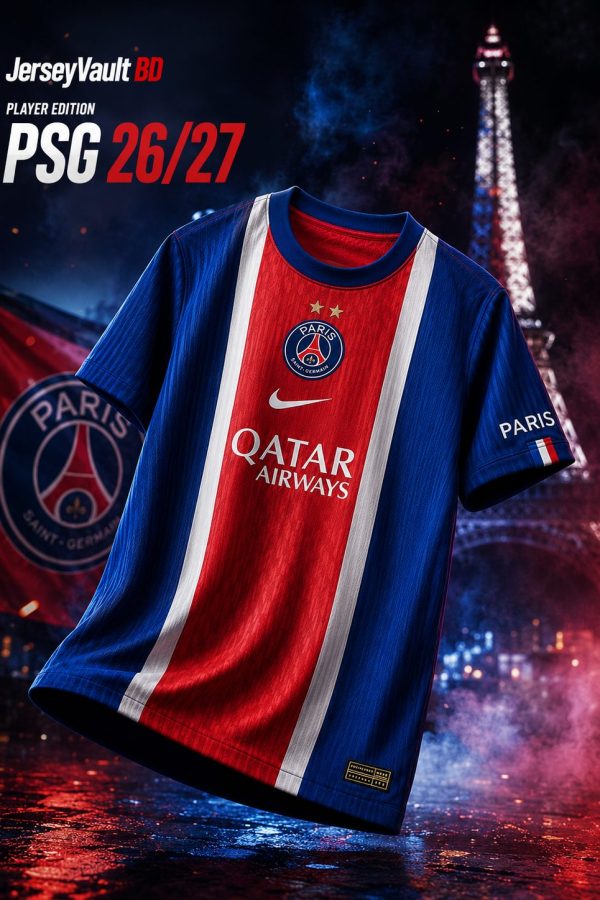 PSG 26/27 Home  Jersey 2026/27 Player Edition | Premium Football Jersey | JerseyVault BD