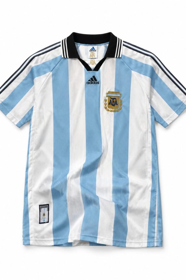Argentina 1998 Home Retro Jersey | Classic World Cup Football Shirt | Premium AAA Thai Quality